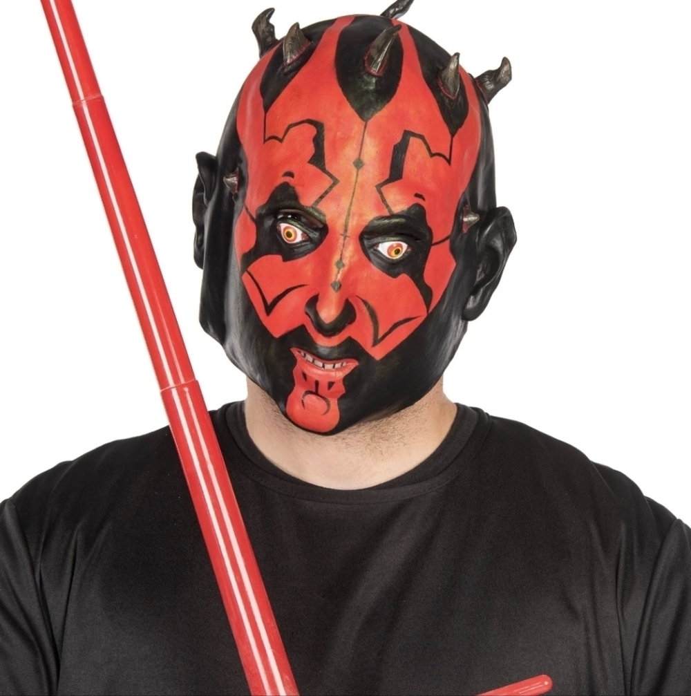 Star Wars Darth Maul Adult Rubber Latex Mask Phantom Menace.
